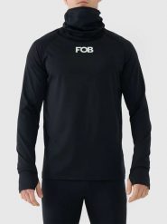 4F Podkoszulek termiczny w kolorze czarnym rozmiar: M. Czarne bielizna termoaktywna męska 4f, m, bez wzorów, z materiału. Za 100.52 zł.