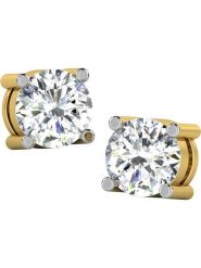 Diamant Vendôme Złote kolczyki-wkrętki z diamentami rozmiar: onesize. Żółte kolczyki damskie Diamant Vendöme, z diamentem, złote. Za 913.77 zł.