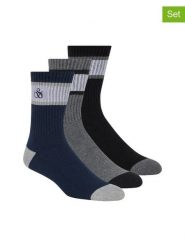 Scotch & Soda Skarpety (3 pary) w kolorze granatowo-szaro-czarnym rozmiar: onesize. Czarne skarpetki męskie Scotch & Soda, bez wzorów. Za 70.74 zł.