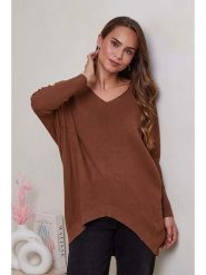 Soft Cashmere Sweter w kolorze brązowym rozmiar: 34/36. Brązowe swetry klasyczne damskie Soft Cashmere, z kaszmiru, bez kołnierzyka. Za 83.62 zł.