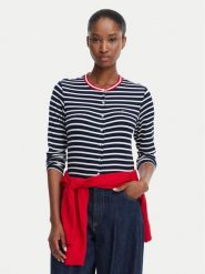 Tommy Jeans Kardigan DW0DW22805 Granatowy Slim Fit. Niebieskie kardigany damskie Tommy Jeans, s, bez wzorów, z jeansu. Za 229.99 zł.