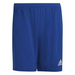Spodenki piłkarskie męskie adidas Entrada 22. Białe szorty męskie Adidas, bez wzorów, z materiału, klasyczne. Za 47.52 zł.