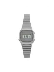 Casio Zegarek Vintage LA670WES-7AEF Srebrny. Szare, cyfrowe zegarki damskie Casio, srebrne. Za 249.99 zł.