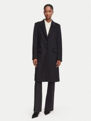 BOSS Płaszcz wełniany 50574982 Czarny Regular Fit. Czarne płaszcze damskie Boss, na zimę, bez wzorów, z wełny. Za 2,399.00 zł.