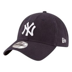 Czapka z daszkiem New Era MLB New York Yankees. Niebieskie czapki męskie New Era, bez wzorów, casualowe. Za 177.00 zł.
