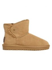 Pepe Jeans FOOTWEAR Skórzane botki zimowe w kolorze jasnobrązowym rozmiar: 41. Brązowe botki damskie Pepe Jeans FOOTWEAR, na zimę, z jeansu, bez obcasa, bez zapięcia. Za 155.15 zł.