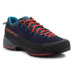 Buty La Sportiva TX4 Evo Deep Sea 37B643322 niebieskie. Niebieskie buty trekkingowe męskie z materiału, bez zapięcia. Za 1,191.63 zł.