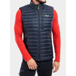 Kamizelka puchowa męska Rab Microlight Vest. Szare kamizelki męskie RAB, m, z puchu. Za 528.99 zł.
