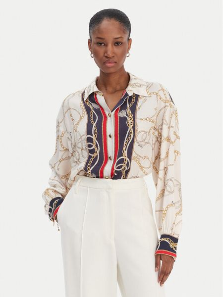 Marciano Guess Koszula 6RGH14 7439A Écru Regular Fit. Koszule damskie Marciano Guess, z aplikacjami, z wiskozy, bez kołnierzyka, bez ramiączek. Za 799.99 zł.