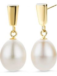 Diamant Exquis Złote kolczyki-wkrętki z perłami rozmiar: onesize. Białe kolczyki damskie Diamant Exquis, z perłą, złote. Za 1,043.99 zł.