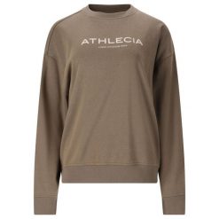 Bluza damska Athlecia Atkins. Brązowe bluzy bez kaptura damskie Athlecia, bez wzorów, bez ramiączek, bez kaptura. Za 168.00 zł.