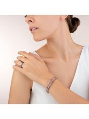 COEUR DE LION Bransoletka z kryształami rozmiar: onesize. Różowe bransoletki damskie COEUR DE LION, ze stali. Za 130.99 zł.