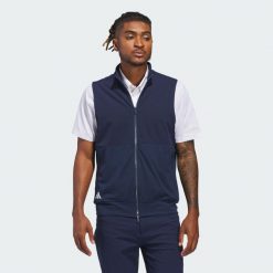 Bezrękawnik Ultimate365 Tour Full-Zip. Niebieskie kamizelki męskie Adidas, m, z materiału. Za 479.00 zł.