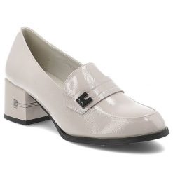 Szare Półbuty Vinceza Eleganckie Obuwie Damskie Na Obcasie. Szare półbuty damskie VINCEZA, bez wzorów, z lakierowanej skóry, eleganckie, bez obcasa, na obcasie. Za 179.00 zł.