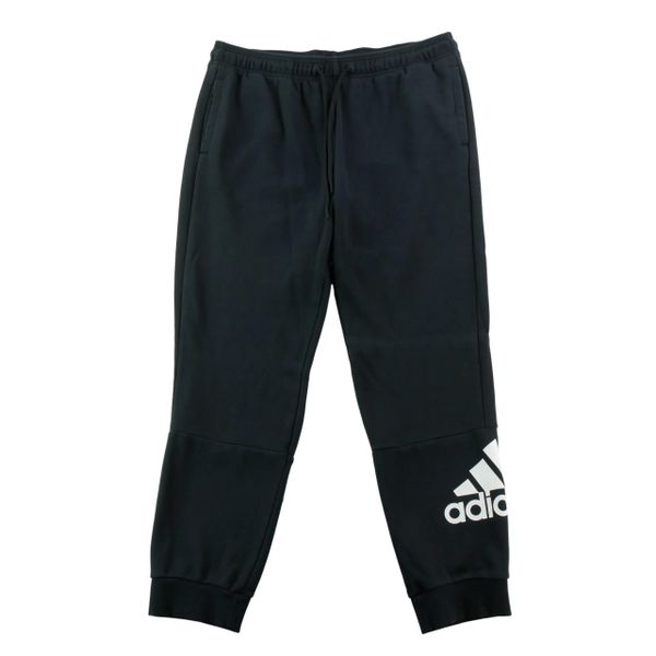 Second life - Spodnie dresowe męskie French Terry czarne - Jak nowy. Czarne spodnie sportowe męskie Adidas, z dresówki. Za 143.46 zł.