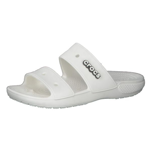 Klapki Dla Dorosłych Crocs Classic Sandal. Białe klapki damskie Crocs, z materiału. Za 118.99 zł.
