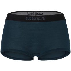 Bokserki termoaktywne damskie SUPER.NATURAL Tundra 175 Boyfriend Hipster. Niebieskie bokserki i panty damskie Super.natural, bez wzorów. Za 149.99 zł.