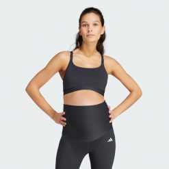 Biustonosz Powerimpact Medium-Support Maternity. Białe biustonosze sportowe damskie Adidas, bez wzorów, z materiału. Za 199.00 zł.