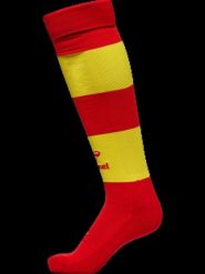 Hummel skarpety piłkarskie hmlESSENTIAL STRIPE TRUE RED/BLAZING YELLOW. Czerwone skarpetki damskie HUMMEL, bez wzorów, z bawełny. Za 79.21 zł.