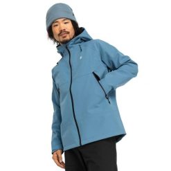 Kurtka trekkingowa hardshell męska Cavalls. Niebieskie kurtki męskie SIROKO, l, bez wzorów, z hardshellu, bez kaptura. Za 551.00 zł.
