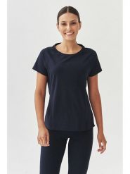 TATUUM Koszulka w kolorze granatowym rozmiar: S. Niebieskie bluzki damskie Tatuum, s, bez wzorów, bez kołnierzyka. Za 74.95 zł.