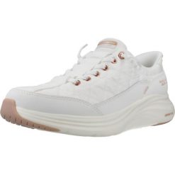 Buty SKECHERS CONTOUR FOAM GOLDEN HOUR Biały. Białe obuwie treningowe damskie Skechers, na fitness i siłownię. Za 369.99 zł.