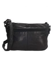 HIDE & STITCHES Skórzana torebka w kolorze czarnym - 23 x 16 x 4 cm rozmiar: onesize. Czarne torebki klasyczne damskie HIDE & STITCHES, bez wzorów, z materiału, bez dodatków. Za 130.99 zł.