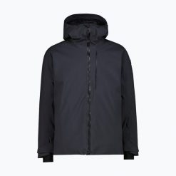 Kurtka narciarska męska CMP 34W3987 Fix Hood. Czarne kurtki męskie CMP, na zimę, m, bez wzorów, sportowe, bez kaptura. Za 559.99 zł.