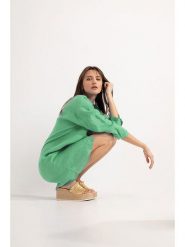 Josephine & Co Tunika "Dwight" w kolorze zielonym rozmiar: 38. Zielone tuniki damskie Josephine & Co, na co dzień, bez wzorów, ze lnu, bez kołnierzyka, bez ramiączek. Za 263.53 zł.