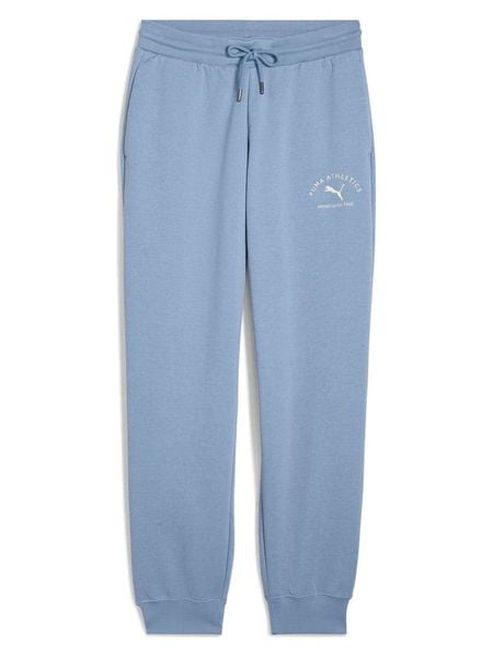 Puma Spodnie dresowe w kolorze błękitnym rozmiar: S. Niebieskie spodnie dresowe damskie Puma, s, bez wzorów, z dresówki. Za 130.81 zł.