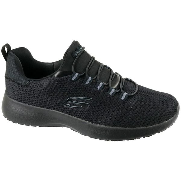 Buty do chodzenia męskie Skechers Dynamight. Czarne buty sportowe na co dzień męskie Skechers, bez zapięcia, trekkingowe. Za 199.99 zł.