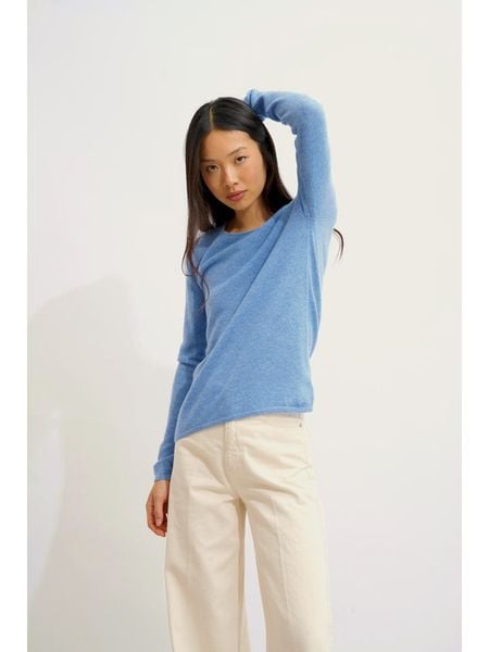 AUTHENTIC CASHMERE Kaszmirowy sweter "Epéna" w kolorze błękitnym rozmiar: M. Niebieskie swetry klasyczne damskie AUTHENTIC CASHMERE, m, z kaszmiru, bez kołnierzyka. Za 361.13 zł.