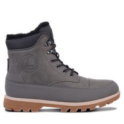 Trapery Luhta. Szare buty zimowe męskie Luhta, bez zapięcia. Za 299.99 zł.