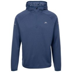 Bluza Z Kapturem Męska Sportowa Montgo. Niebieskie bluzy sportowe męskie Trespass, bez wzorów, z materiału, sportowe, bez kołnierzyka, bez ramiączek. Za 162.99 zł.
