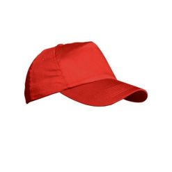Gładka 5panelowa Czapka Bejsbolówka Unisex. Czerwone czapki męskie RESULT, bez wzorów, z bawełny. Za 33.99 zł.