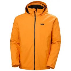 Kurtka wodoodporna z kapturem Helly Hansen HP Racing Lifaloft. Brązowe kurtki męskie Helly Hansen, s, bez wzorów, z materiału, klasyczne, z kapturem. Za 774.50 zł.