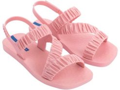Sandały plażowe damskie Ipanema Go Fever Fem. Czerwone sandały damskie Ipanema, bez wzorów, z gumy, bez obcasa, na płaskiej podeszwie. Za 67.99 zł.