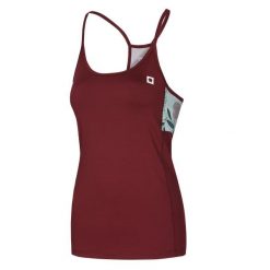 Damski tank top Ocun Artista wine. Czerwone topy damskie Ocun, xl, bez wzorów, bez kołnierzyka. Za 186.50 zł.