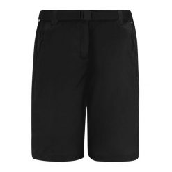 Damskie szorty bermudzkie Regatta Xert Stretch. Czarne szorty damskie Regatta, bez wzorów, z elastanu. Za 159.99 zł.