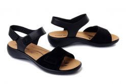 Josef Seibel 86713 381 100 Ibiza 13 czarny, sandały damskie. Czarne sandały damskie Josef Seibel, bez wzorów, bez obcasa. Za 339.90 zł.