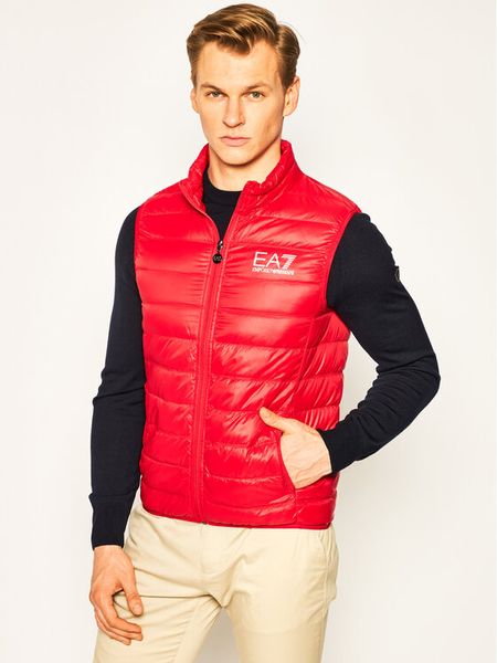 EA7 Emporio Armani Kamizelka 8NPQ01 PN29Z 1451 Czerwony Regular Fit. Czerwone kamizelki męskie EA7 Emporio Armani, l, z syntetyku. Za 379.99 zł.