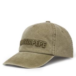 Czapka z daszkiem Patrizia Pepe. Brązowe czapki z daszkiem damskie Patrizia Pepe, bez wzorów. Za 239.99 zł.