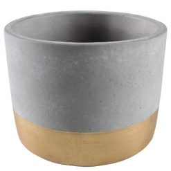 SELSEY Osłonka na doniczkę Ivia cementowa 18 cm. Szare bluzy z kapturem męskie SELSEY. Za 49.00 zł.