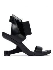 United Nude Sandały Eamz 3D 109890116 Czarny. Czarne sandały damskie United Nude, bez wzorów, ze skóry, bez obcasa, na koturnie. Za 1,489.00 zł.