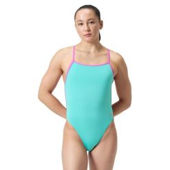 Strój pływacki jednoczęściowy damski Speedo Solid Vback. Niebieskie stroje jednoczęściowe damskie Speedo, xs, bez wzorów. Za 179.99 zł.