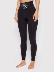 Calvin Klein Jeans Legginsy 701220429 Czarny Slim Fit. Czarne jeansy damskie Calvin Klein Jeans, bez wzorów, z jeansu. Za 79.99 zł.