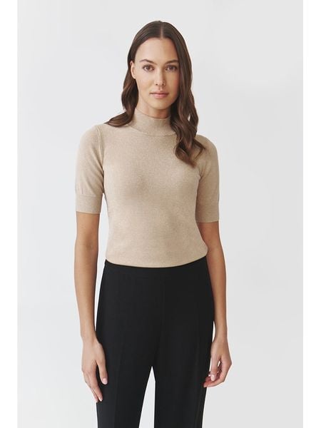 TATUUM Sweter "Lu" w kolorze beżowym rozmiar: XS. Brązowe golfy damskie Tatuum, xs, bez wzorów, bez ramiączek. Za 126.15 zł.