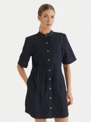 Calvin Klein Jeans Sukienka jeansowa LV047F797G Granatowy Regular Fit. Niebieskie sukienki damskie Calvin Klein Jeans, l, bez wzorów, z bawełny, bez kołnierzyka, bez ramiączek. Za 529.99 zł.