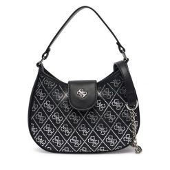 Torebka Guess. Czarne torebki klasyczne damskie Guess, z aplikacjami, bez dodatków. Za 294.99 zł.