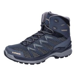 Buty trekkingowe męskie Lowa Innox Pro Mid Gtx. Niebieskie buty trekkingowe męskie Lowa, z materiału, bez zapięcia. Za 996.00 zł.
